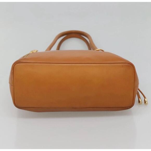 Christian Dior Shoulder Bag Leather Brown & Gold - Picture 3 of 9